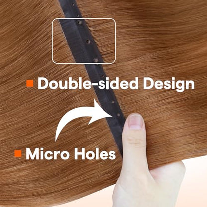 Full Shine Butterfly Weft Hair Extensions 22 inch Color 330 Ginger and Kit Tools
