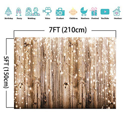 Rustic Wood Vinyl Photography Backdrop Nostalgia Wood Floor Photo Backdrop Baby Newborn Photo Studio Props JLT10359 (7x5FT) Yellow - size: 7x5FT