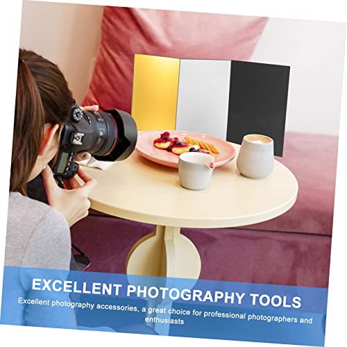 jojofuny Photography Collapsible Reflector A4 Size Reverse Plate Tool White Balance Card for Glass Jewelry Cosmetics Food Photography