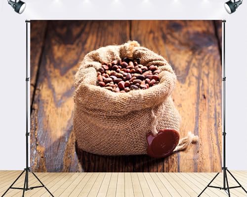 Trykid 20x10ft Burlap Sack Pine Nuts Backdrop Natural Organic Nut Still Life Photography Background Grocery Food Bakery Party Decoration Tapestry Photo Booth Prop Fabric - size: 20x10ft