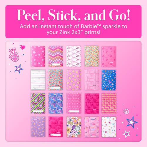 Kodak x Barbie Step Slim Wireless Instant Portable Photo Mobile Printer Gift Bundle (Signature Style)+ Barbie Camera Case, Photo Album, Sticker & Hanging Frames, 50 Stickers + Zink Paper (20 Sheets) - color: Barbie Signature, style: Starter Bundle