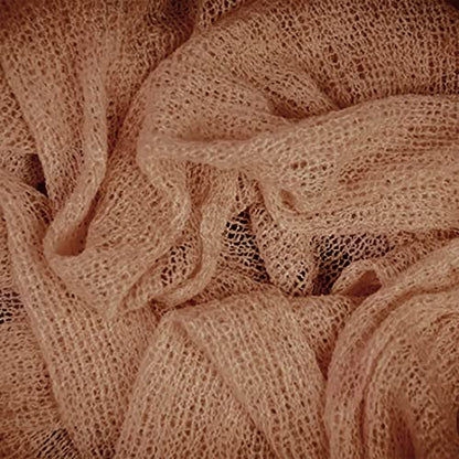 Newborn Photography Props Stretch Newborn Photography Wrap Blanket for Baby Boys Girls Posing Photo Shoot Props - color: Rostedcoffee