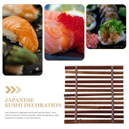 SHINEOFI Japanese Sashimi Serving Plate 13x13cm Sushi Decoration Food Photography Backdrop Japanese Food Ornament for Dining and Entertaining