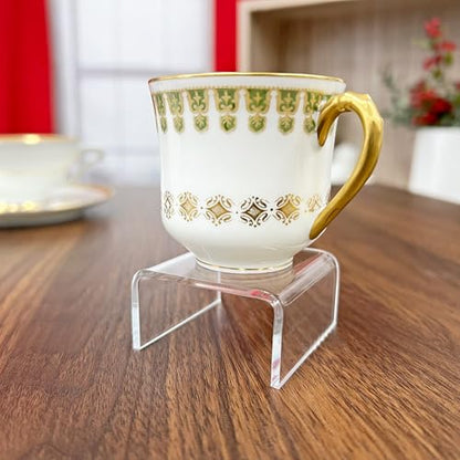 Plymor Clear Acrylic Short Square Display Riser, 1" H x 2" W x 2" D (3/32" thick) (2 Pack) - size: 1" x 2" x 2"