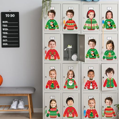 60pcs Christmas Theme Cutouts Ugly Sweater Bulletin Board Decorations Xmas Ugly Sweater Paper Cut-Outs Classroom Decor for Xmas Classroom DIY Craft Photo Wall Door Christmas Winter Party Supplies - style: Ugly Sweater