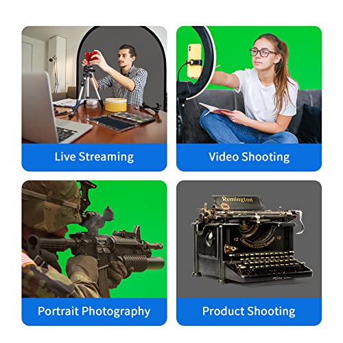 Selens Small Collapsible Backdrop Double-Sided Grey Green Screen 2-in-1 Pop Up Background with Carrying Bag for YouTube Streaming, Product Photography and Zoom Virtual Video, 39x59inches /1m×1.5m - color: Grey Green, size: 39 x 59 inches