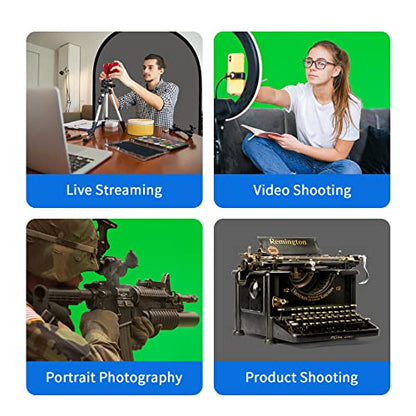 Selens Small Collapsible Backdrop Double-Sided Grey Green Screen 2-in-1 Pop Up Background with Carrying Bag for YouTube Streaming, Product Photography and Zoom Virtual Video, 39x59inches /1m×1.5m - color: Grey Green, size: 39 x 59 inches