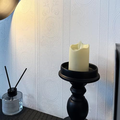 JiffDiff Wallpaper Peel and Stick Textured,3D Embossed Wall Paper Stick on Wallpaper Modern Waterproof Self Adhesive Contact Paper(17.3" x 400") - color: White, size: 17.3" x 400"