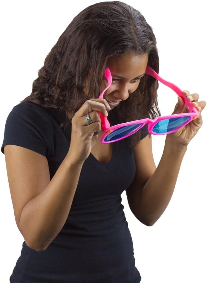 Pudgy Pedro's Jumbo Party Sunglasses | Novelty Shades Perfect for Birthdays, Theme Parties, Weddings | Giant Glasses - color: Blue