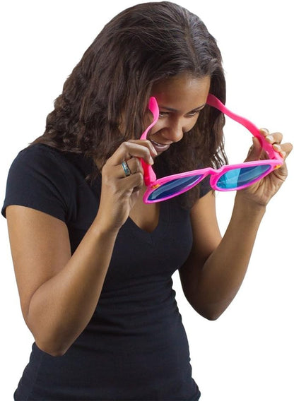 Pudgy Pedro's Jumbo Party Sunglasses | Novelty Shades Perfect for Birthdays, Theme Parties, Weddings | Giant Glasses - color: Blue