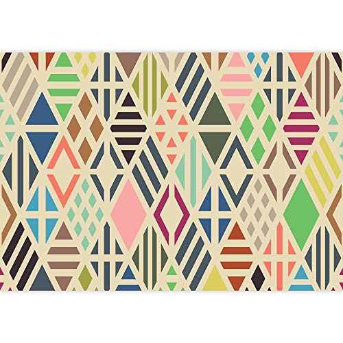wall26 - Rhombuses Seamless Pattern. Geometric Background. - Removable Wall Mural | Self-Adhesive Large Wallpaper - 66x96 inches - color: Artwork - C772, size: 66" x 66"