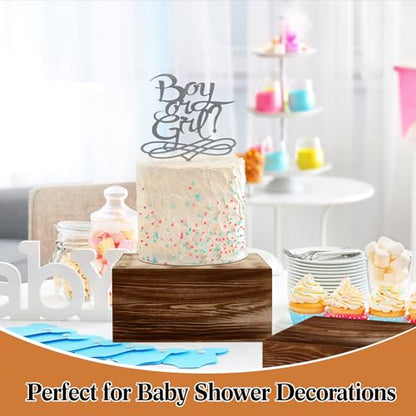 Barydat 8 Pcs Large 13.7" Wood Risers Display Stands Rustic Square Cupcake Stand Food Risers Stackable Display Box for Buffet Table Dessert Food Birthday Wedding Party(Black Brown) - color: Black Brown, size: Large
