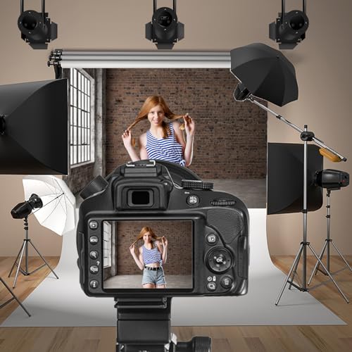 5x3ft Vintage Empty Room Photography Backdrop Retro Red Brick Wall Window Shabby Jerusalem Building Interior Room Photography Background Pet Kids Adults Portrait Studio Video Vlog Prop - size: 5x3ft