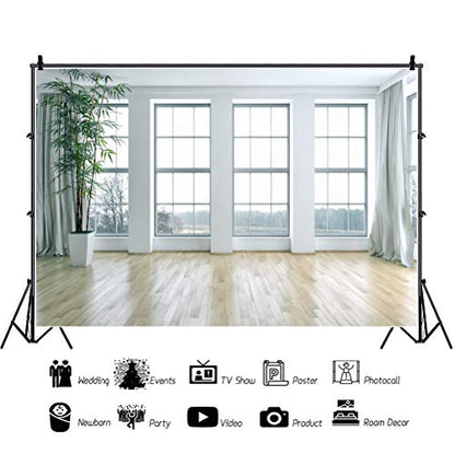 6x4ft Polyester House Interior Living Room Backdrop Boudoir Window Home Interior Room Decor Bridal Shower Wedding Photography Background Birthday Inside House Indoor YouTube Video Photo Props - size: 6x4FT