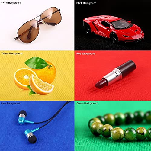 Mini Photo Studio Light Box, PULUZ Portable Folding Photography Lighting Tent Kit with 5500K LED Lights 6 Color Backdrops for Small Items Products Photography 21cm - color: 21cm/8in