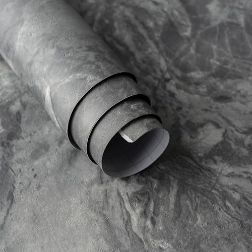 Black White Marble Vinyl Wrap Granite Contact Paper for kitchen Countertops peel and stick Wallpaper 354"x30.3" Matt faux stone Laminate Sheet Counter Top Waterproof Cabinets Table Wall Wrapping Paper