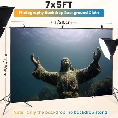 5x7ft Photography Backdrop Christ Abyss Photo Photo Backdrop Photography Background for Photoshoot Portrait Video Party Photo Studio Prop Booth - color: Color7