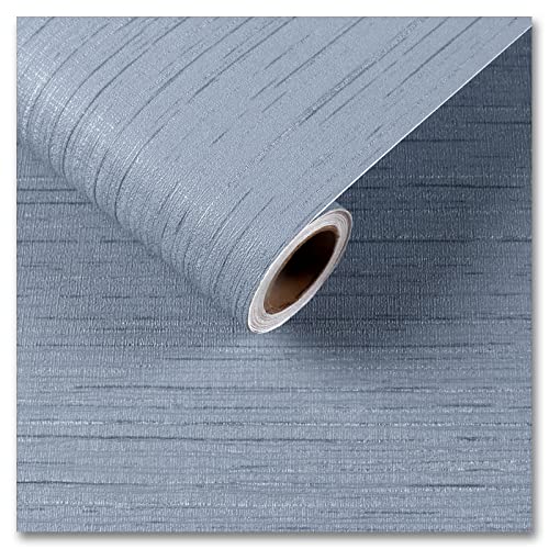 CRE8TIVE Light Blue Grasscloth Wallpaper Textured Stick and Peel Faux Grass Cloth Wallpaper for Walls Self Adhesive Removable Wallpaper Linen Grasscloth Contact Paper for Furniture Home Decor 12"x354" - color: Light Blue, size: 12" x 354"