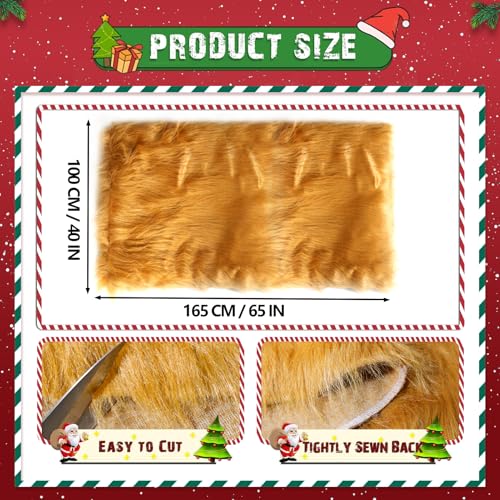 White Long Pile Faux Fur Faux Plush Muffler Scarf Dolls Jewelleries Displaying Backdrop Product Photo Backdrop, Great for Nail Art, Cushion Fluffy (Camel 1M) - color: Camel, size: 40''x65''