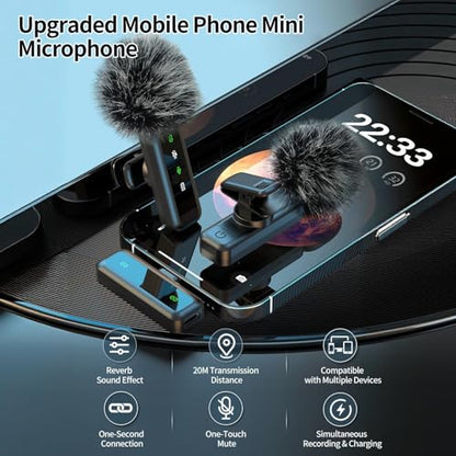 yAyusi 3-in-1 Magnetic Vlogging Kit for iPhone/Android, YouTube Starter Kit, Magnetic Tripod/Microphone/Remote Control, 71" Selfie Stick with Light for YouTube Starter Content Creator Essentials Kit