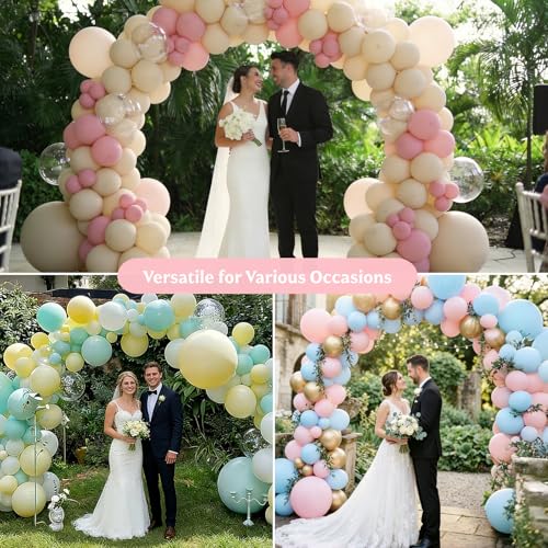 Balloon Arch Kit, 10FT Wide 9FT High Adjustable Balloon Arch Stand with Water Fillable Bases & Balloon Clips, Sturdy Arch Backdrop Stand for Birthday Wedding Baby Shower Graduation Party Decorations