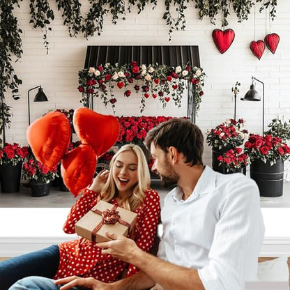 Mocsicka Valentines Day Backdrop Red Black Valentines Day Photography Backdrop Decorations Romantic Red Rose Heart Love Background Photo Prop Supplies (8x6ft) - size: 8x6ft