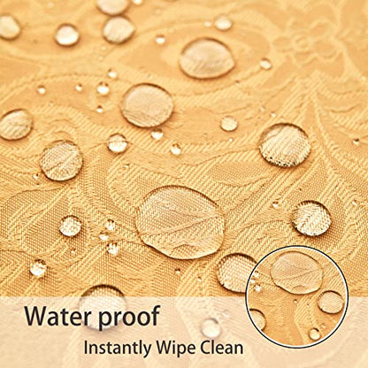Cloth Napkins Set of 8 – Square 17x17 Inch Jacquard Fabric Polyester Washable Reusable Cloth Napkins for Kitchen Dinner Dining Restaurants Wedding Party Banquet Table (Gold, 17X17 Inch) - color: Gold
