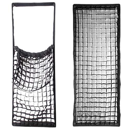Godox SB-FW Strip Softbox 35x160cm Strip Light Modifier Honeycomb Grid Studio Lighting Photography S-Fit Mount Speed Ring Diffuser stripbox Flash Modifier Strobe Light Photography Portrait Photo