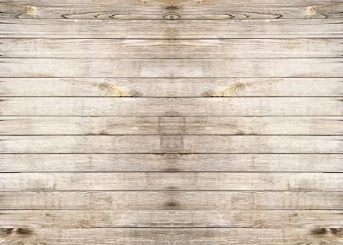 BELECO 9x6ft Fabric Wooden Backdrop for Photography Light-Colored Wood Texture Backgrounds Wood Floor Wooden Wall Party Decoration Child Baby Shower Bday Party Product Photoshoot Studio Photo Props