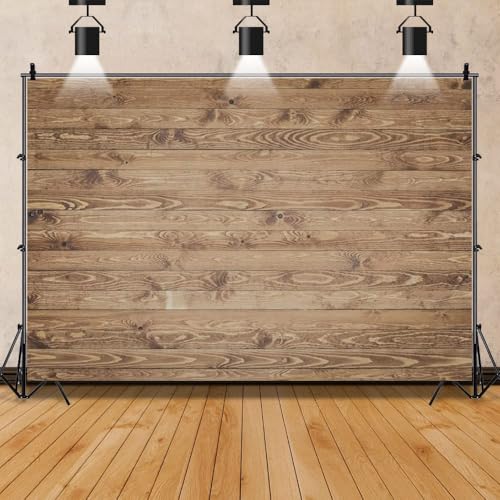 AOFOTO 8x6ft Wood Texture Background Rustic Wooden Table Grunge Surface with Old Natural Pattern Wood Panels Backdrop for Photography Clothes Products Flat Lay Photoshoot Photo Studio Props Vinyl - size: 8x6ft