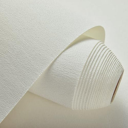 Fabric Grasscloth Texture Self-Adhesive Wallpaper Linen Peel and Stick Wallpaper Easy to Apply Removable Easy to Clean for Bedroom Livingroom Cabinet 16.5inx236.2in -White - color: White