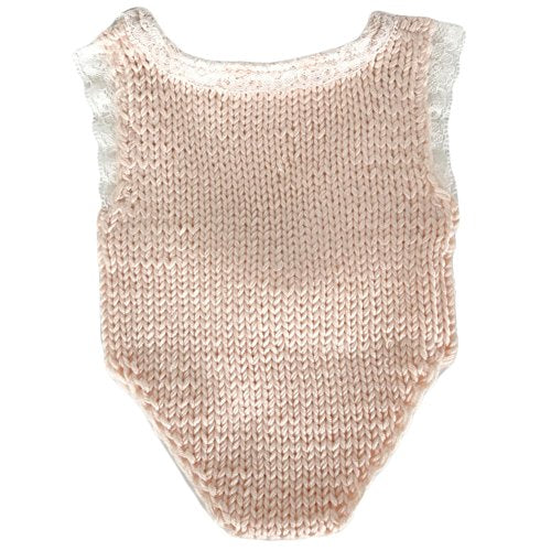 Zeroest Baby Girls' Baby Photography Props Photo Shoot Outfits Newborn Crochet Costume Knitted Clothes Rompers - color: Peach