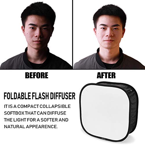 Andoer Multifunctional 410mm Mini Portable Foldable Flash Diffuser Easy-fold Design Softbox for Flash Speedlite Soft Filter