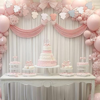 Baby Shower Birthday Clothes Banner - Baby Shower, Birthday, Gender Reveal Party Decoration Supplies Banner, Baby Party Onesie Banner, Bodysuits Sign Photo Background Props Garland