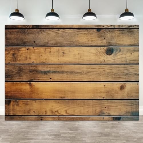 5x3ft Rustic Wooden Backdrop Rustic Wood Planks Photography Background Birthday Banner Wedding Decoration Baby Shower Portrait Photo Booth Prop - color: color 16, size: 5x3ft
