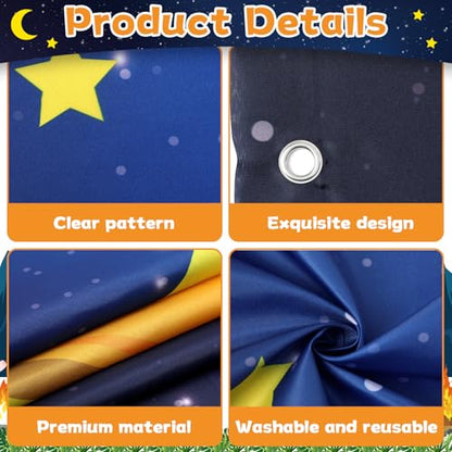 3Pcs Camping Party Decorations Porch Banners Backdrop for Summer Camp Campfire Adventure Door Cover Camper Theme Birthday Baby Shower Photo Booth Props Supplies - style: Camping Party