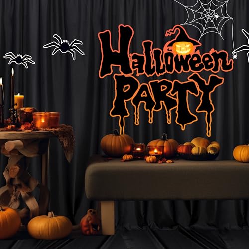 MEETSKY Black Backdrop Curtains for Parties - 10ft x 8ft Party Photo Background Curtain Rod Pocket Fabric Drapes Panels for Boys Birthday Holiday Home Halloween Decoration, 5ft x 8ft, 2 Panels - color: Black, size: 60"W x 96"L (Pack of 2)