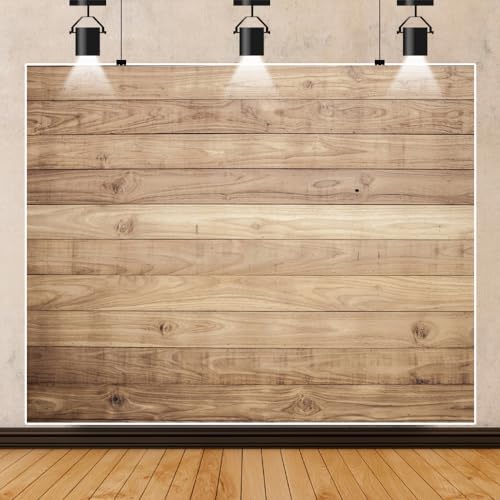 10x8 ft Wood Backdrop for Photography– Vinyl Wooden Panel Photography Background, Brown Wooden Backdrop for Birthday, Baby Shower, Wedding, Party, Portrait & Video Photoshoot Supplies - size: 10x8FT
