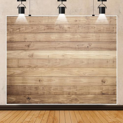 10x8 ft Wood Backdrop for Photography– Vinyl Wooden Panel Photography Background, Brown Wooden Backdrop for Birthday, Baby Shower, Wedding, Party, Portrait & Video Photoshoot Supplies - size: 10x8FT