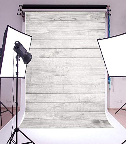 3x5ft Wood Backdrops for Photography White Wooden Board Vintage White Wood Floor Backdrops Baby Shower Birthday Cake Table Photography Backgrounds Newborn Photos Kids Adult Portrait Studio Props