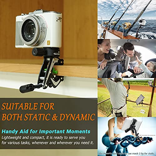 Adjustable Camera Clamp Mount with 1/4 Screew Quick Release Bar Clamp Tabletop C Clampod for Brinno/DSLR/MILC/SLR Camera, and More Action Camera - style: R1