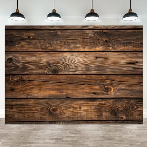 5x3ft Wood Backdrop Brown Vintage Rustic Wooden Wall Photography Background Baptism Baby Shower Kids Adults Birthday Banner Decorations Wedding Party Bridal Shower Portrait Photo Booth Prop - color: color 10, size: 5x3ft