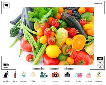 Trykid 8x8ft Fresh Mixed Fruits Vegetables Backdrop Healthy Food Photography Background Kitchen Party Decoration Tapestry Photo Booth Prop Fabric - size: 8x8ft