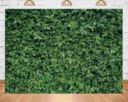 15x8ft Fabric 3D Green Leaves Grass Backdrop Spring Greenery Grass Wall Photography Background for Birthday Party Baby Shower Room Wall Decor Supplies Booth Props - size: 15X8ft