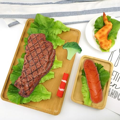 4PCS Funny Artificial Hot Dog Fake Lifelike Sausage Model Ornament Simulated Food Photography Props for Home Party Tabletop Decoration