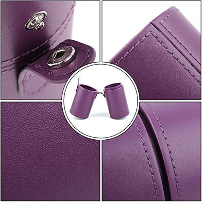 Narwey Makeup Brush Holder Travel Brushes Case Bag Cup Storage Dustproof for Women (Purple) - color: Purple