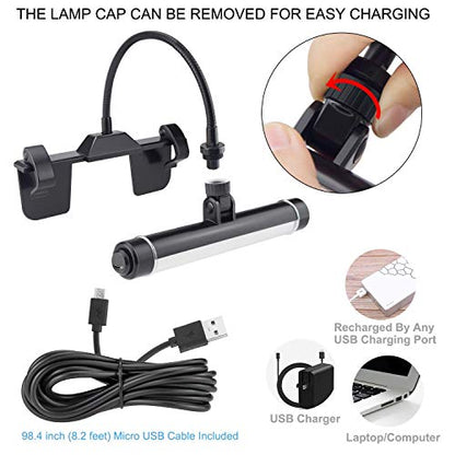 LUXSWAY Wireless Picture Frame Led Lighting,Rechargeable Art Display Lighting Clip on Pictures,Over Painting Lights with Remote,Artwork Lamp with Flexible Neck,28 LEDs 3 Lighting Modes 200LM-Black - color: L Black, size: Rechargeable-3 Mode-Flexible Neck