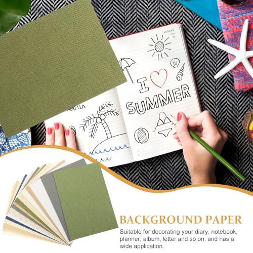 Decorative Scrapbook Paper for Scrapbooking Supplies Textured Crafting DIY Paper for Journaling and Album Decoration Background Use, for Creative Handicrafts