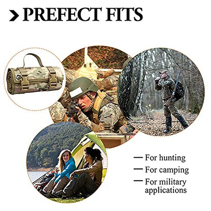 Tactical Shooting Gun Mat Outdoor Professional Waterproof Non-Slip Shooting Mat Firearm Shooting Bag Rifle Rest Bag Shooting with Front and Rear Support Sandbags - color: CP