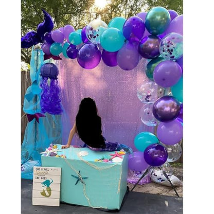 Lavender Sequin Backdrop Curtains 2FTx8FT 2 Panels Light Purple Glitter Photo Booth Backdrop Sparkly Background Drapes for Wedding Bridal Baby Shower Photography Birthday Party - color: Lavender, size: 2FTx8FT-2PCS